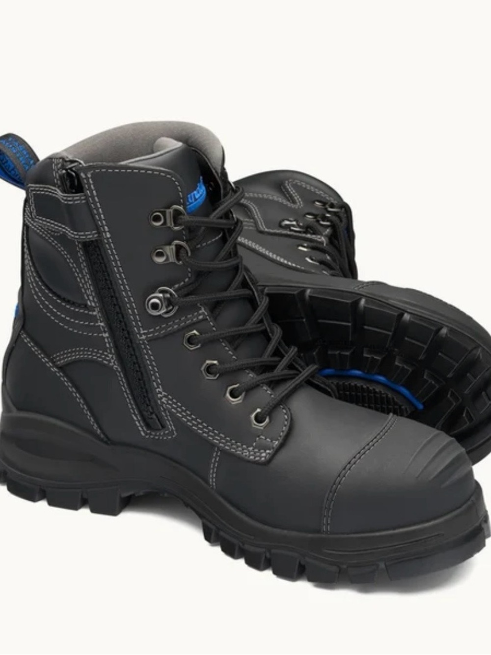 Blundstone men’s 997 black leather safety work boots NIB size 9.5